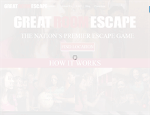 Tablet Screenshot of greatroomescape.com